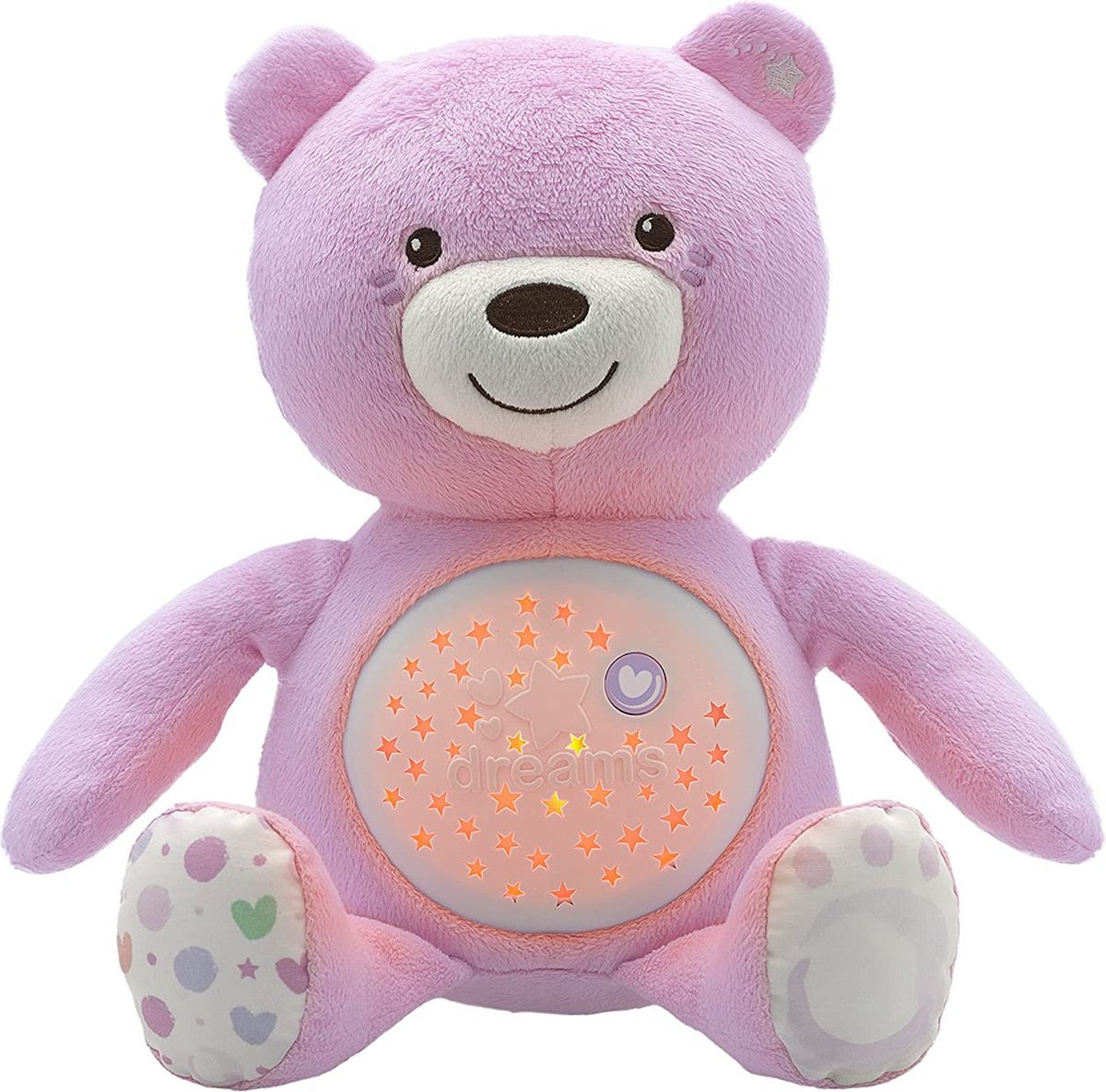 Chicco Knuffel Projector Baby Bear First Dreams - Roze