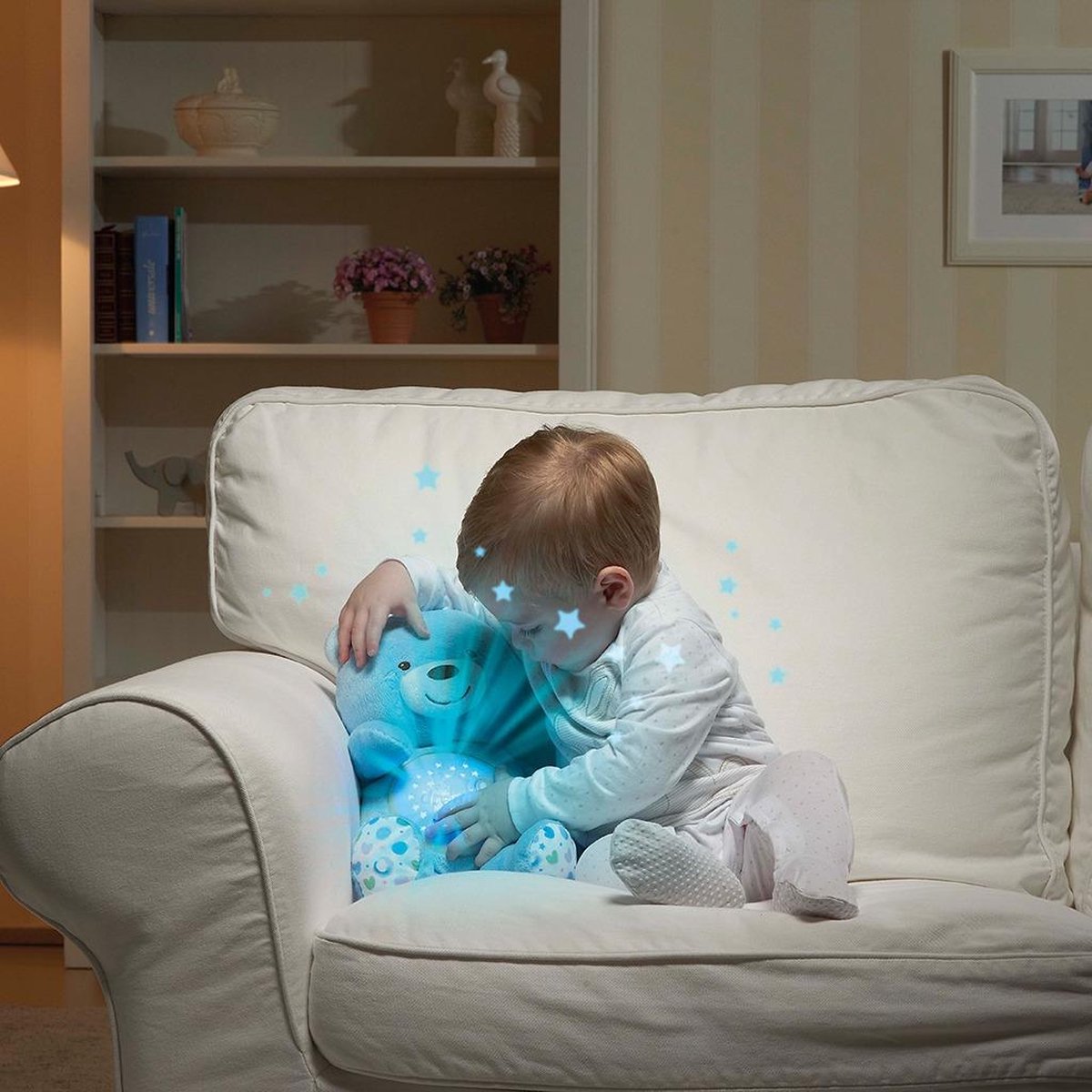 Chicco Knuffel Projector Baby Bear First Dreams - Blauw