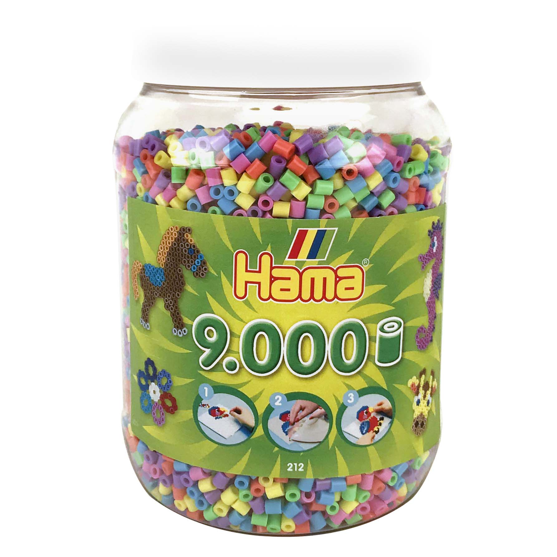 Hama Strijkkralen In Pot 9000 Stuks Pastel