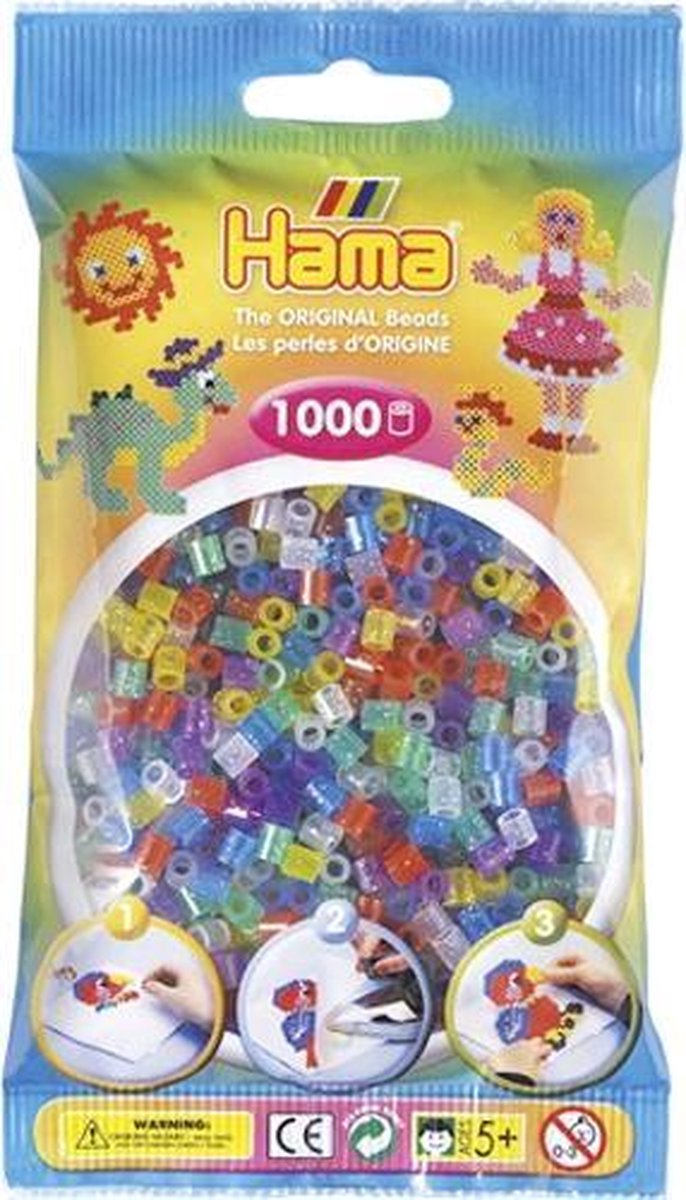 Hama Strijkkralen 1000 Stuks Glitter