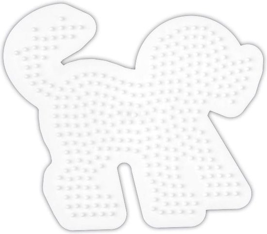 Hama Strijkkralen Grondplaat Hond 1 - Wit