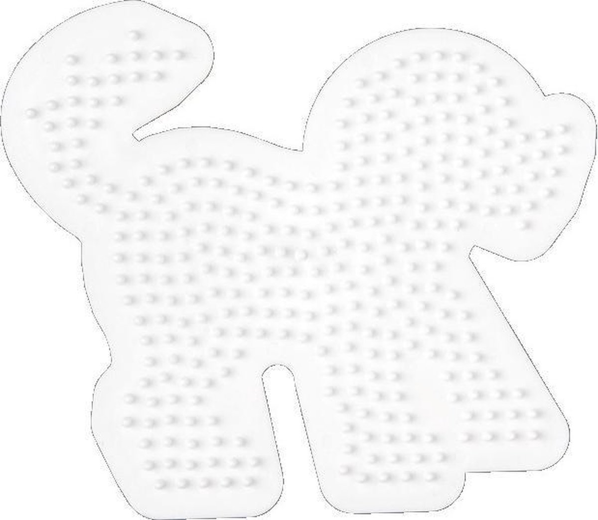 Hama Strijkkralen Grondplaat Hond 1 - Wit