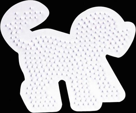 Hama Strijkkralen Grondplaat Hond 1 - Wit