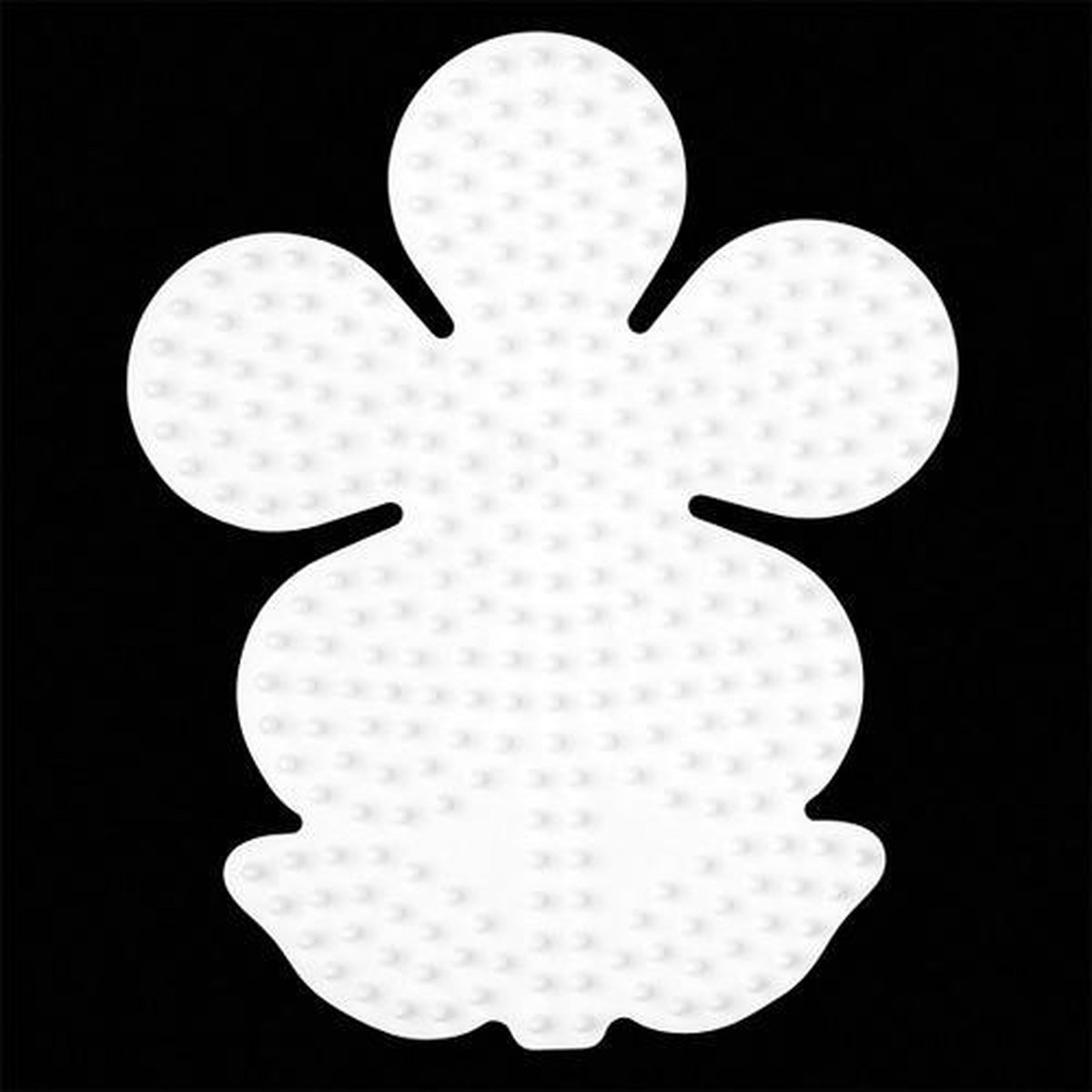 Hama Strijkkralen Grondplaat Bloem - Wit