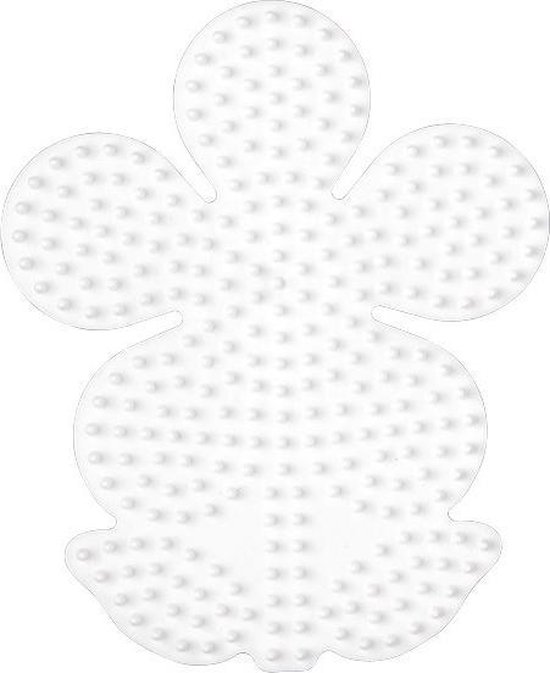 Hama Strijkkralen Grondplaat Bloem - Wit