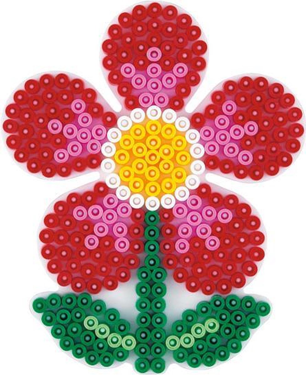 Hama Strijkkralen Grondplaat Bloem - Wit