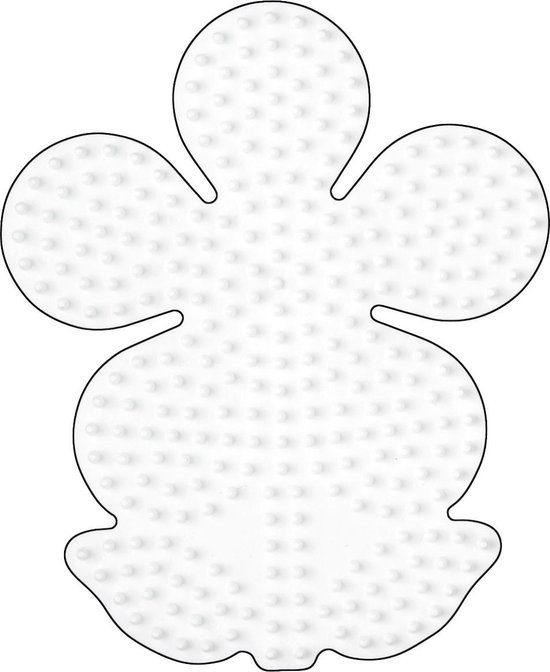 Hama Strijkkralen Grondplaat Bloem - Wit