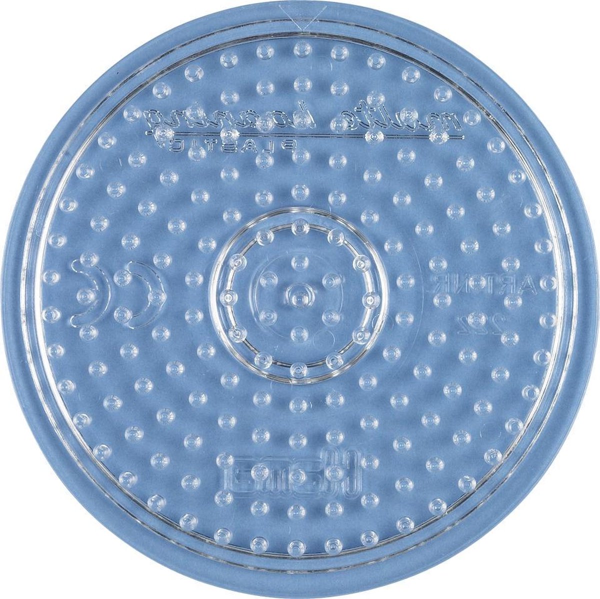 Hama Strijkkralen Grondplaat Rond Klein - Wit