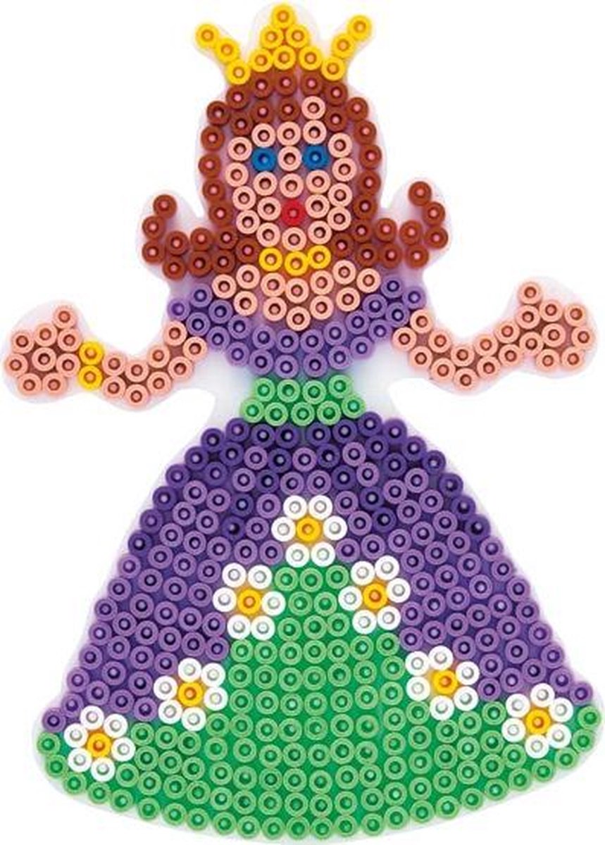 Hama Strijkkralen Grondplaat Prinses - Wit