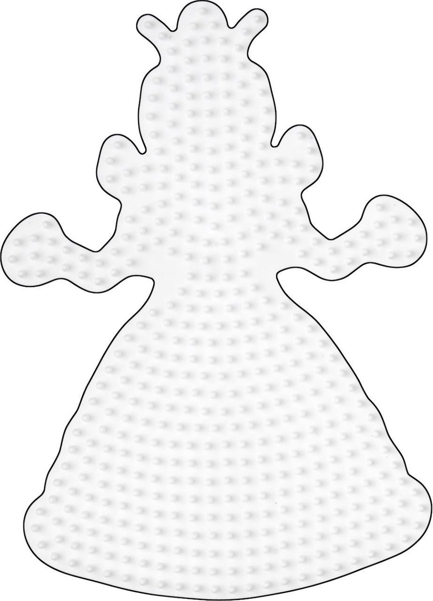 Hama Strijkkralen Grondplaat Prinses - Wit