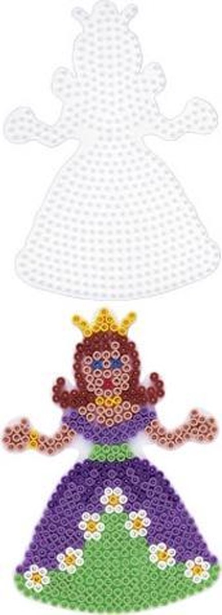 Hama Strijkkralen Grondplaat Prinses - Wit