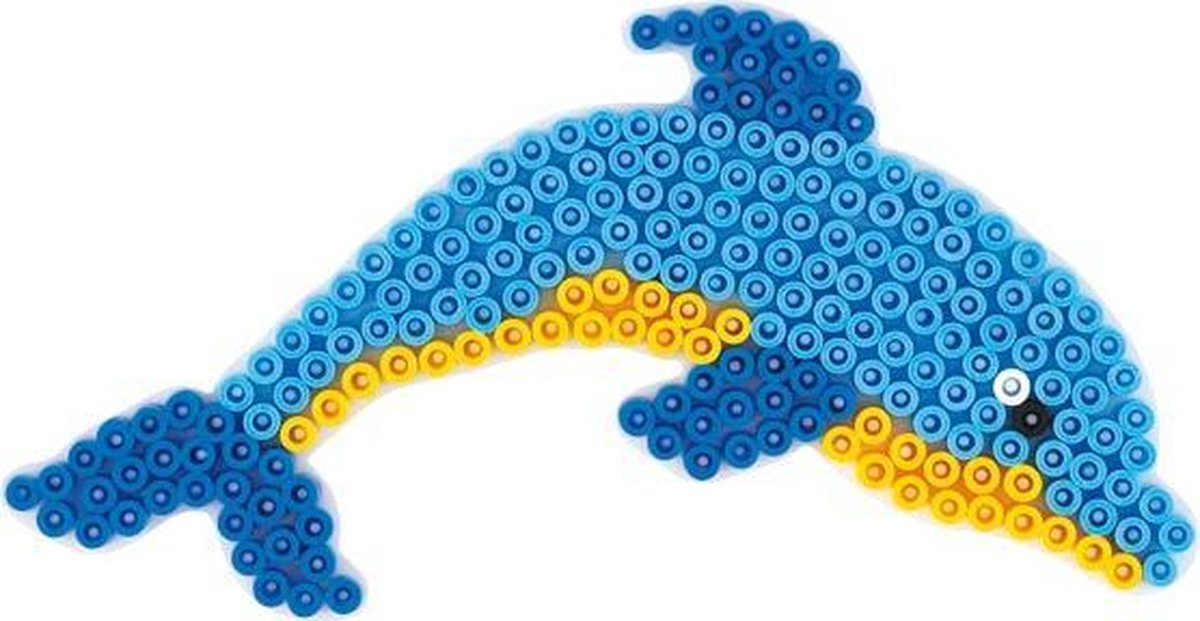 Hama Strijkkralen Grondplaat Dolfijn - Wit