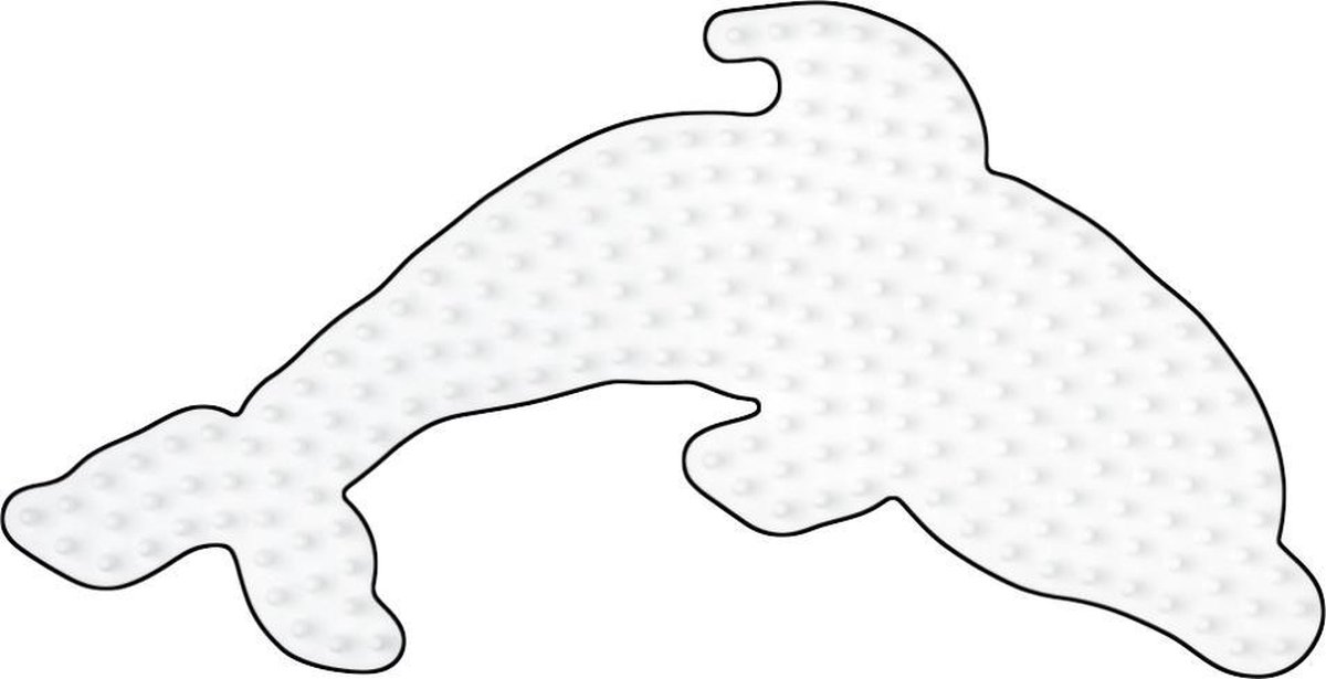 Hama Strijkkralen Grondplaat Dolfijn - Wit