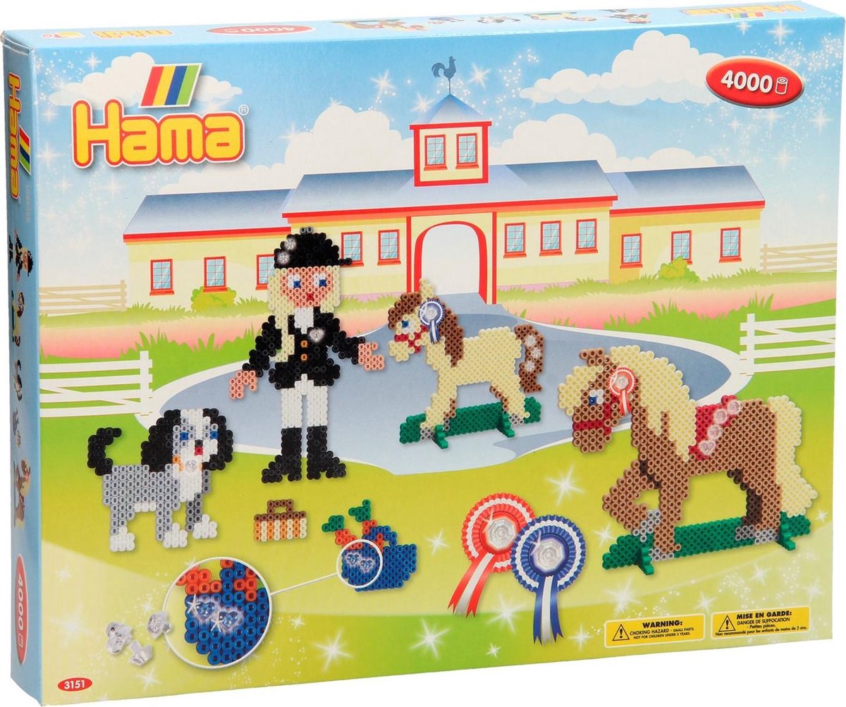 Hama Strijkkralen Manege 4000 Delig Inclusief Edelstenen