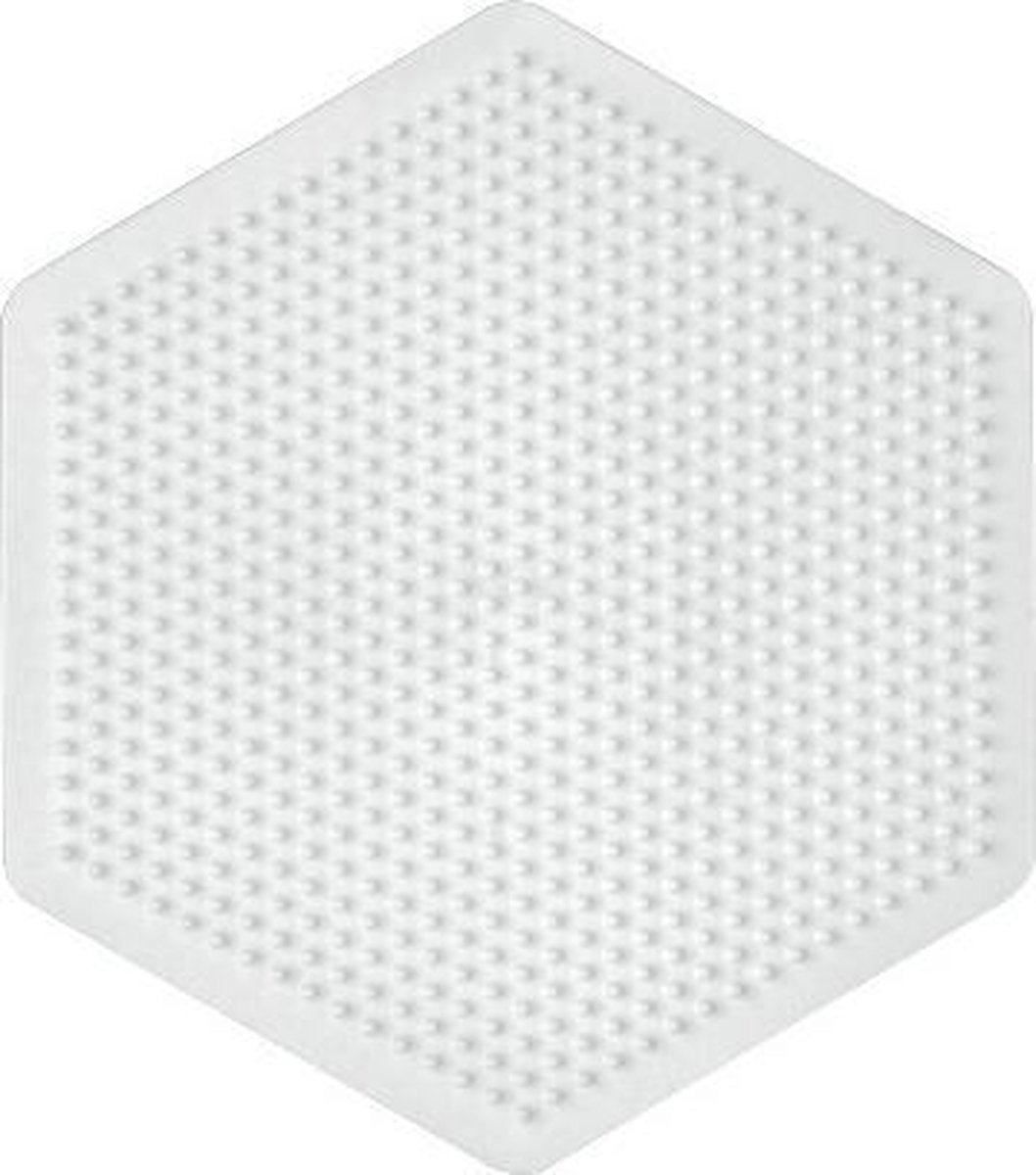 Hama Strijkkralen Grondplaat Zeshoek Groot - Wit
