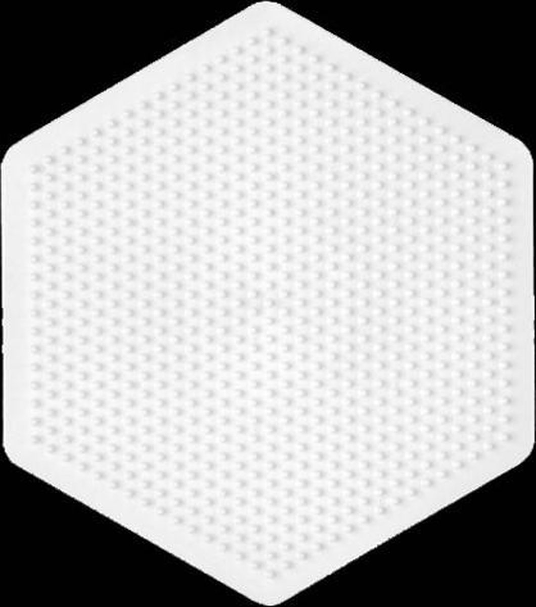 Hama Strijkkralen Grondplaat Zeshoek Groot - Wit