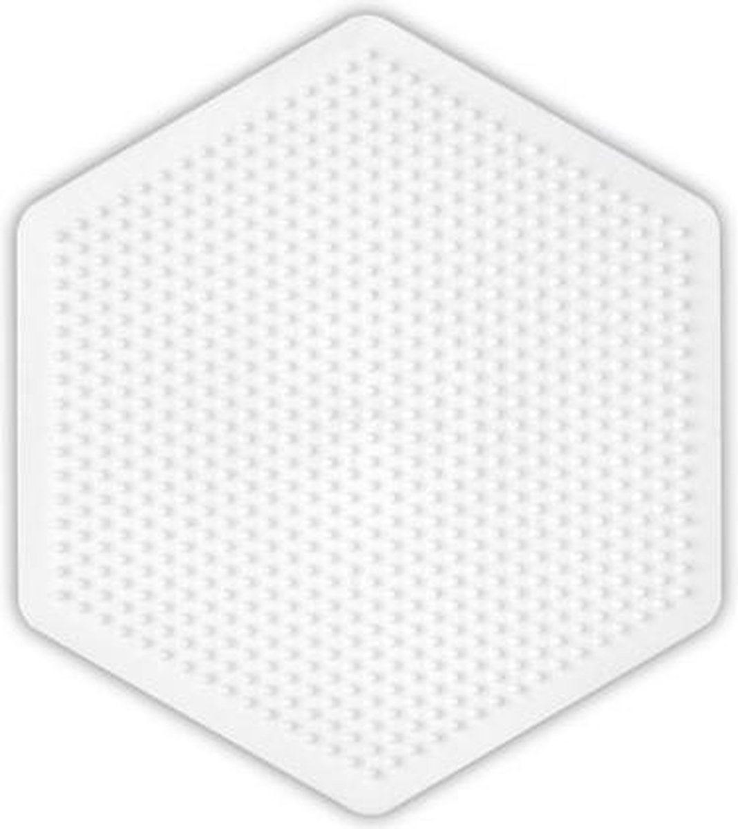 Hama Strijkkralen Grondplaat Zeshoek Groot - Wit