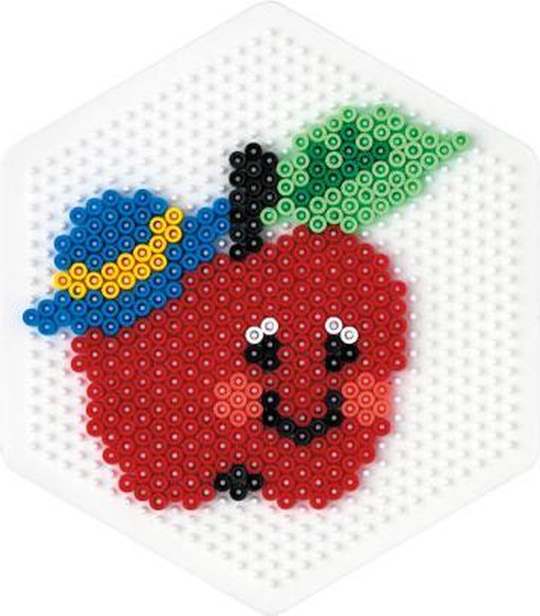 Hama Strijkkralen Grondplaat Zeshoek Groot - Wit