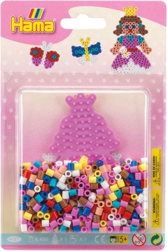 Hama Strijkkralen Princess 450 Delig - Roze