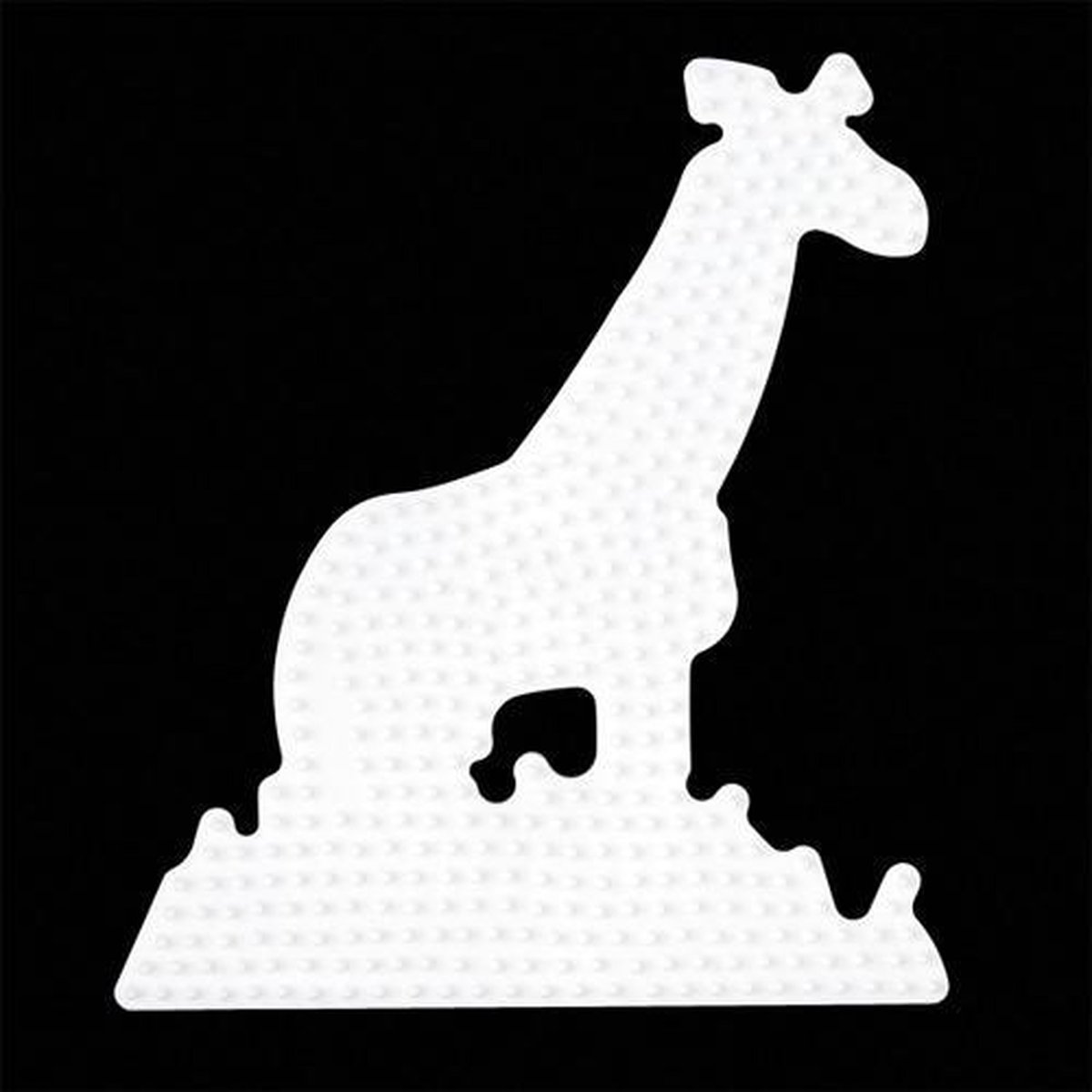 Hama Strijkkralen Grondplaat Giraffe - Wit