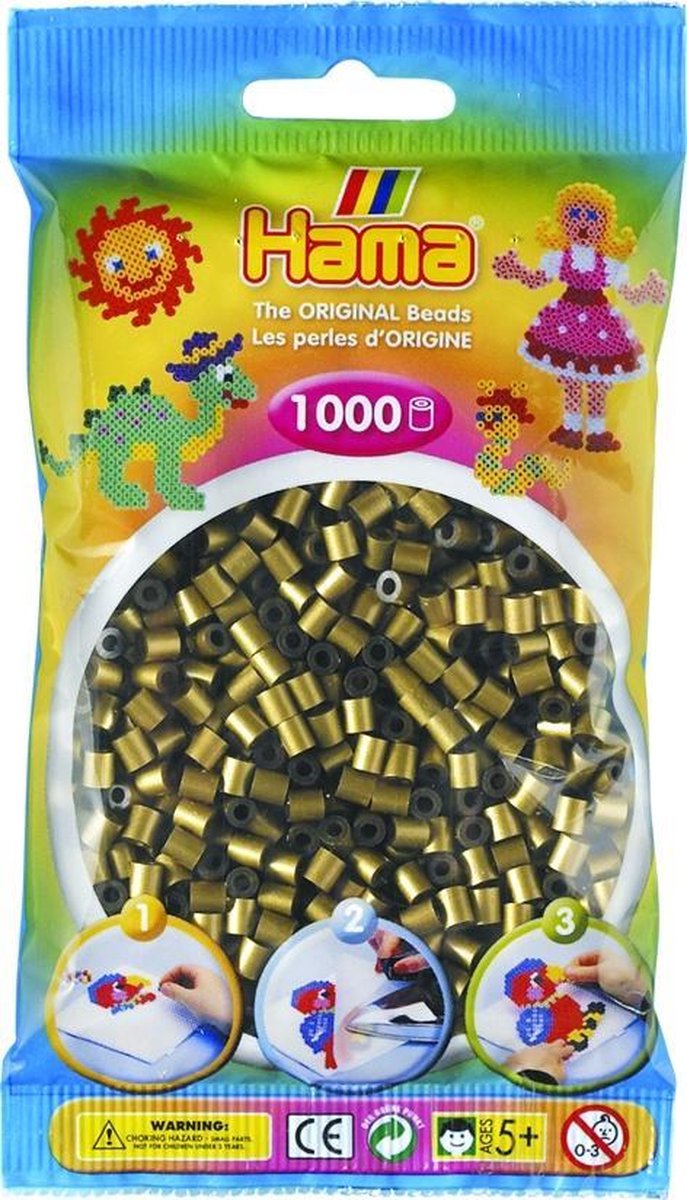 Hama Strijkkralen 1000 Stuks Brons - Bruin