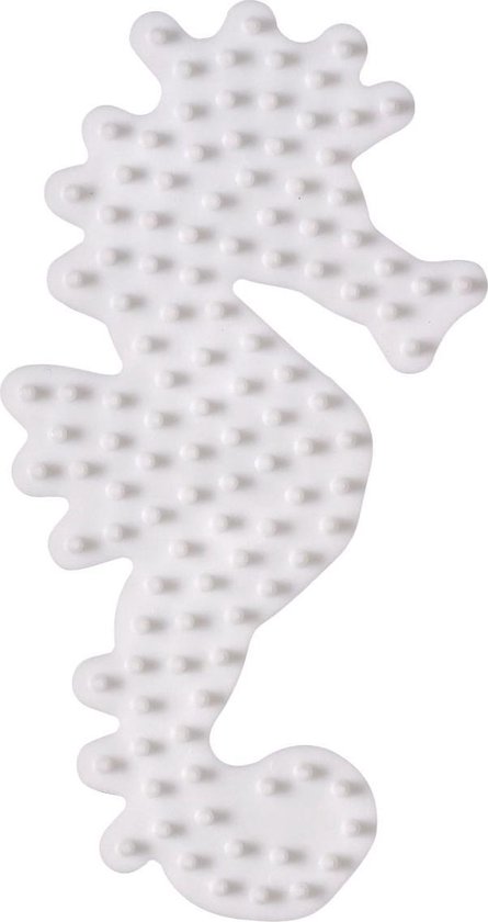 Hama Strijkkralen Grondplaat Zeepaardje - Wit