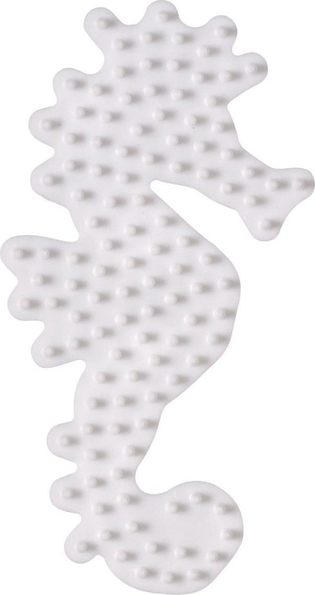 Hama Strijkkralen Grondplaat Zeepaardje - Wit