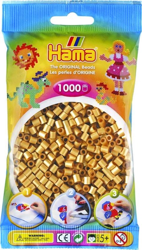 Hama Strijkkralen 1000 Stuks - Goud