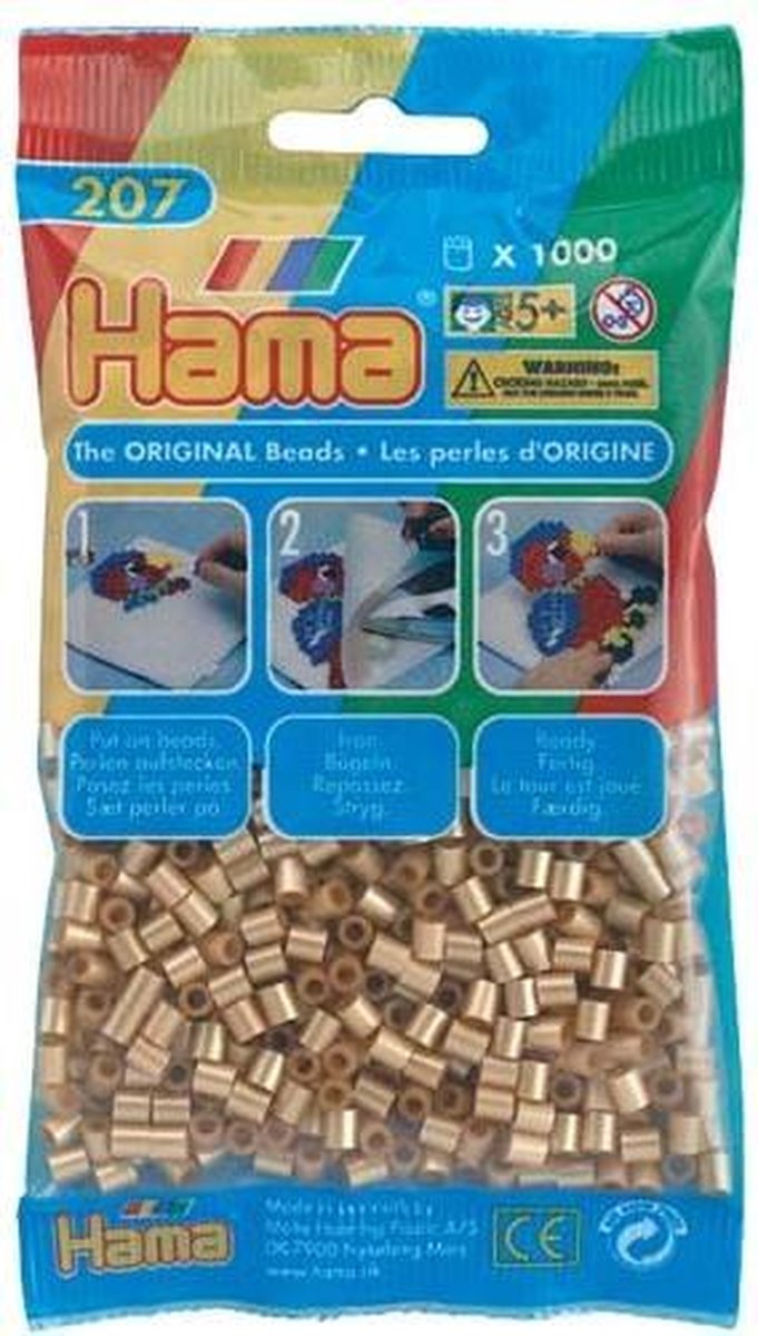 Hama Strijkkralen 1000 Stuks - Goud