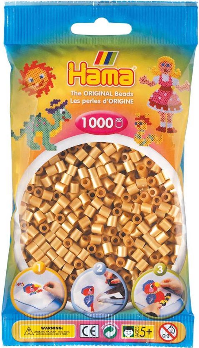 Hama Strijkkralen 1000 Stuks - Goud
