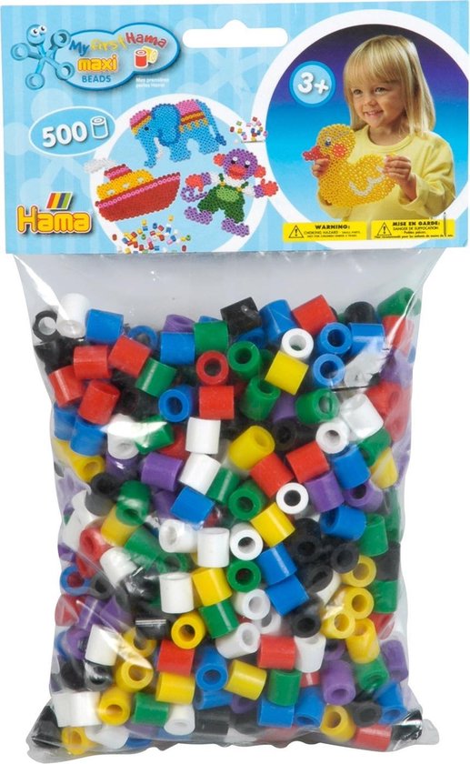 Hama Maxi Strijkkralen Mix Basis 500 Stuks