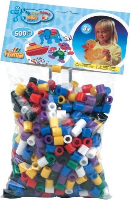 Hama Maxi Strijkkralen Mix Basis 500 Stuks