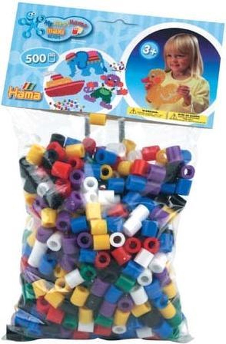 Hama Maxi Strijkkralen Mix Basis 500 Stuks