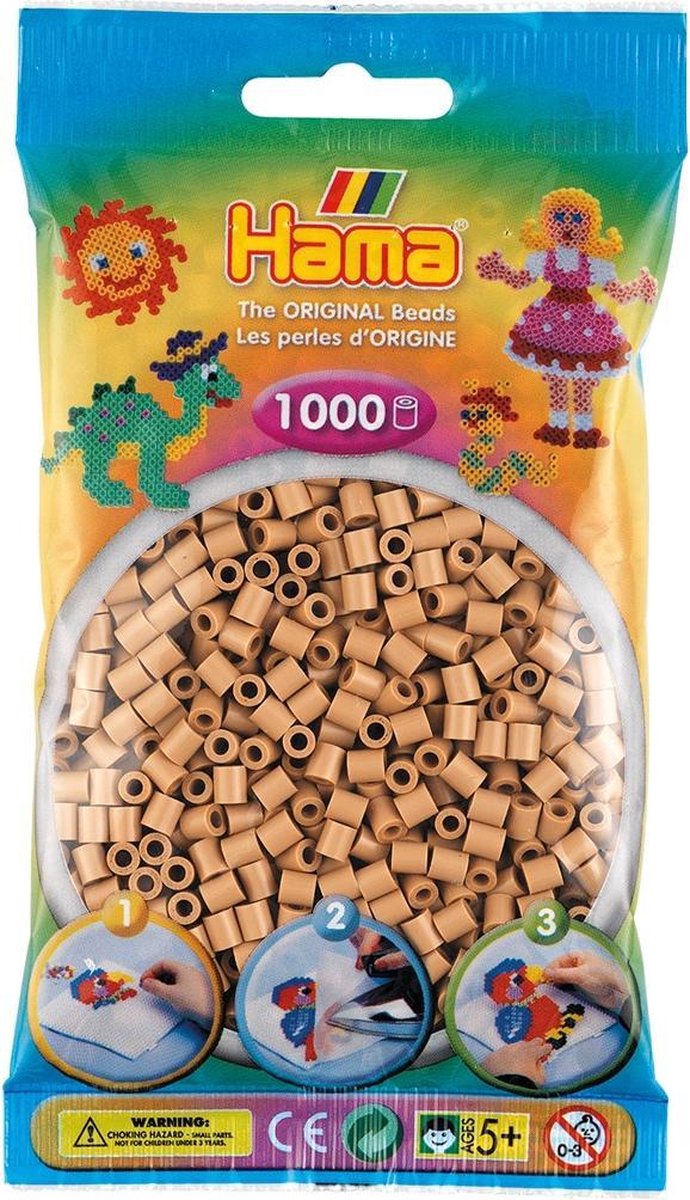 Hama Strijkkralen Licht 1000 Stuks - Bruin