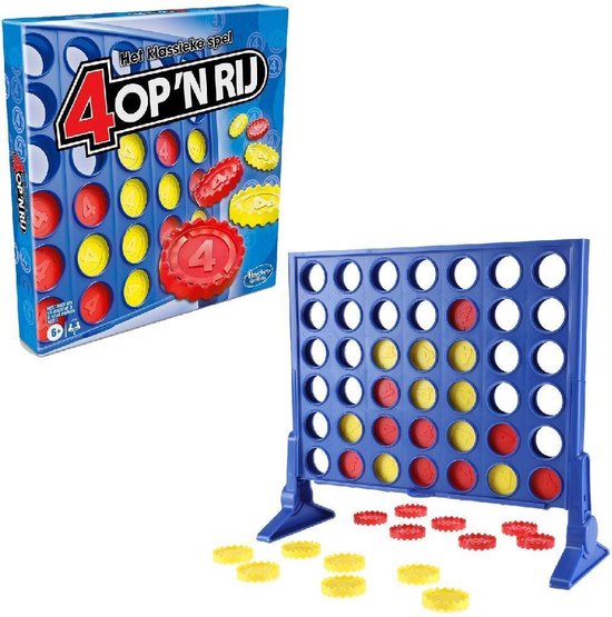 Hasbro Spel 4 Op 'N Rij - Blauw