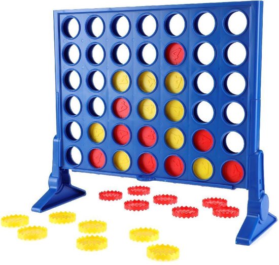 Hasbro Spel 4 Op 'N Rij - Blauw