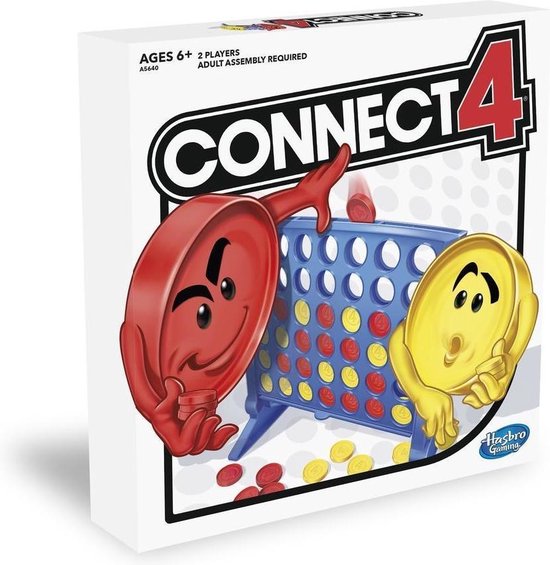 Hasbro Spel 4 Op 'N Rij - Blauw