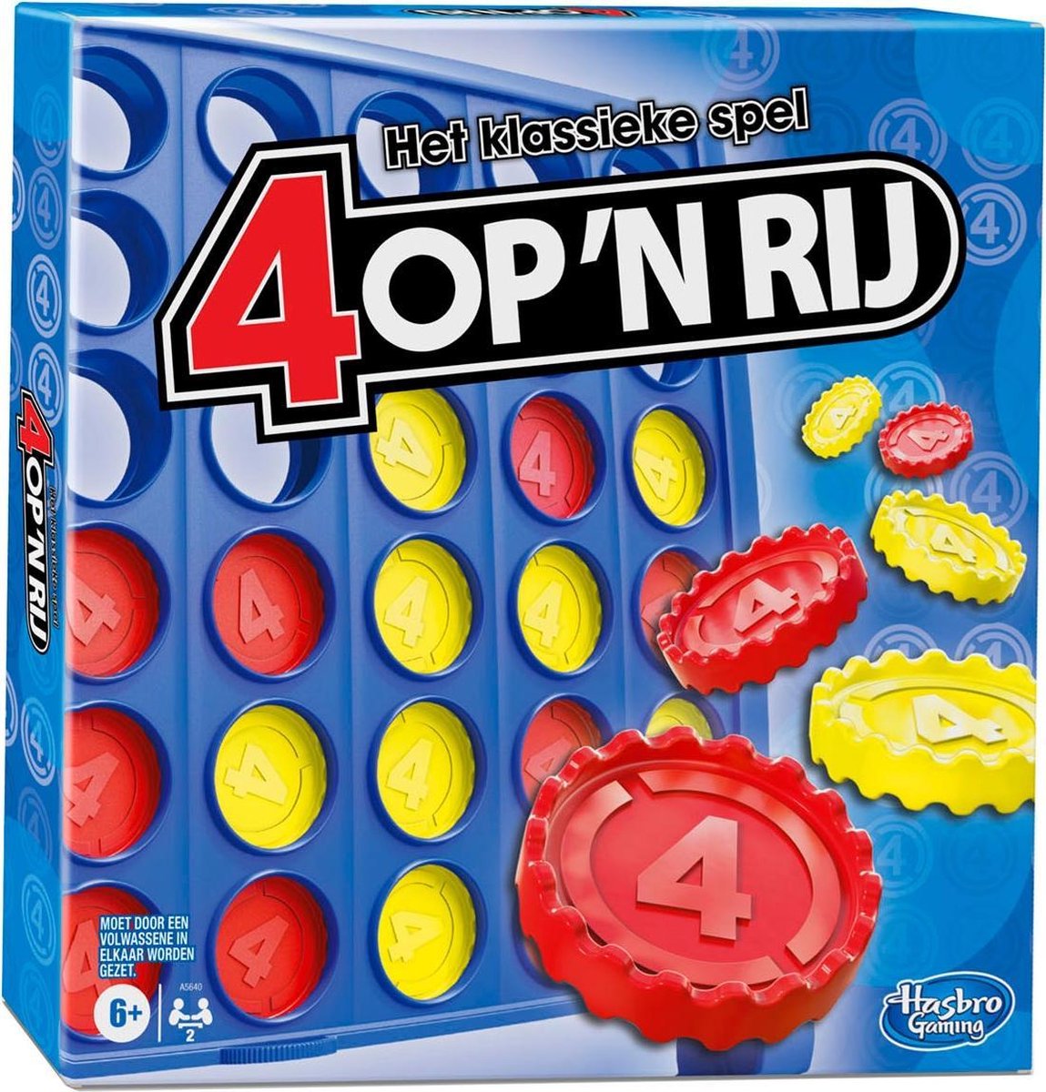 Hasbro Spel 4 Op 'N Rij - Blauw