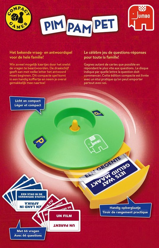 Jumbo Reisspel Pim Pam Pet - Groen