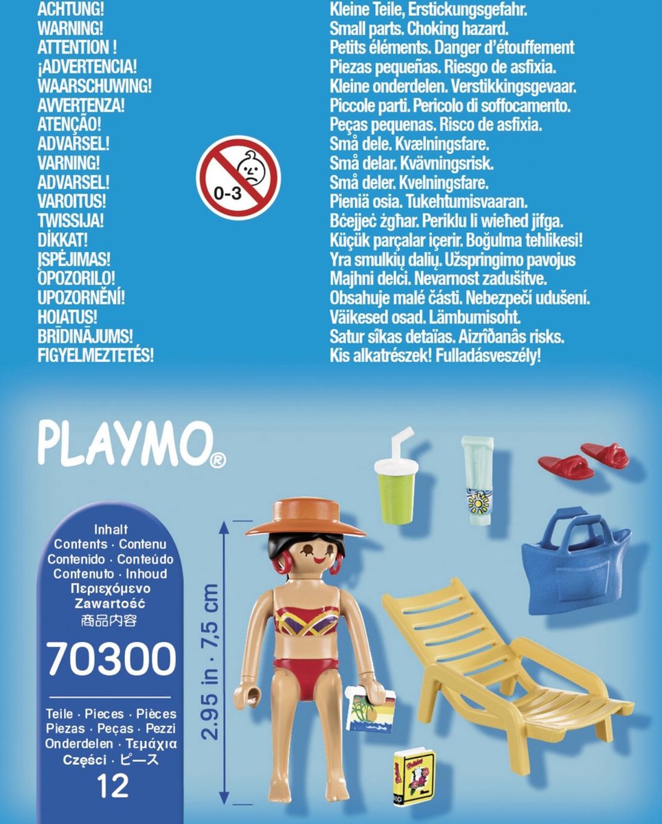 Playmobil Playmobil 70300 Vakantieganger Met Strandstoel