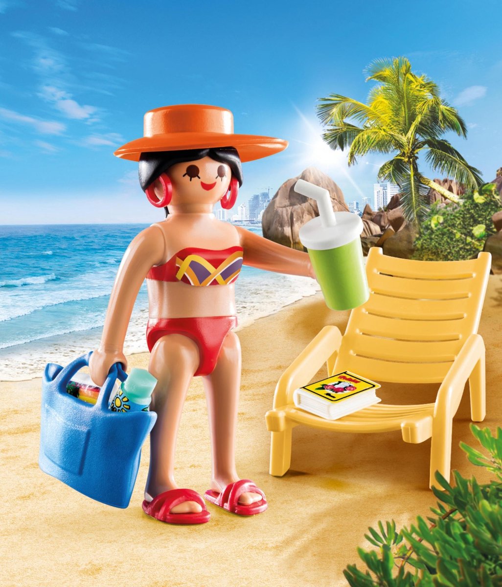 Playmobil Playmobil 70300 Vakantieganger Met Strandstoel