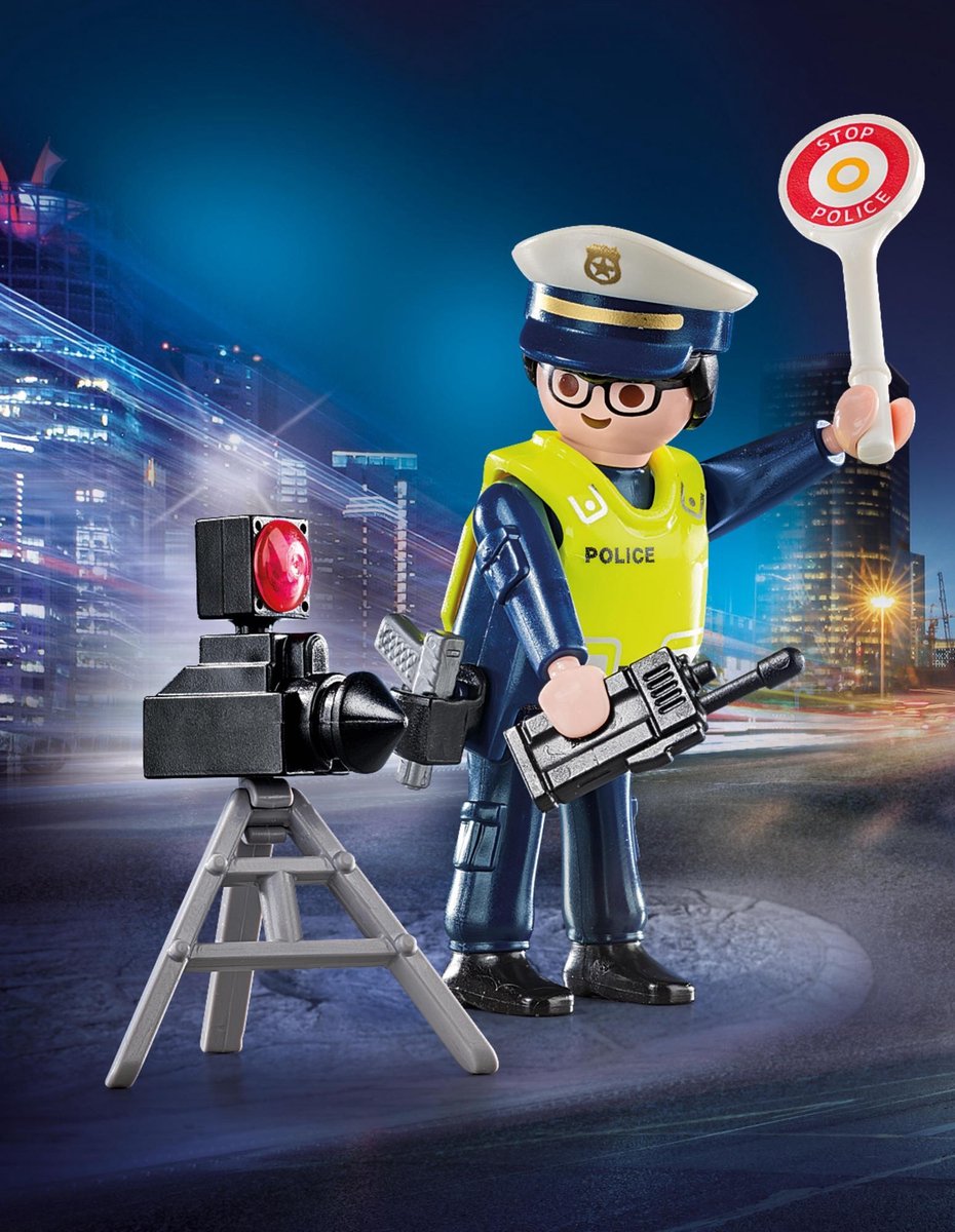 Playmobil Playmobil 70305 Politieman Met Flitscontrole