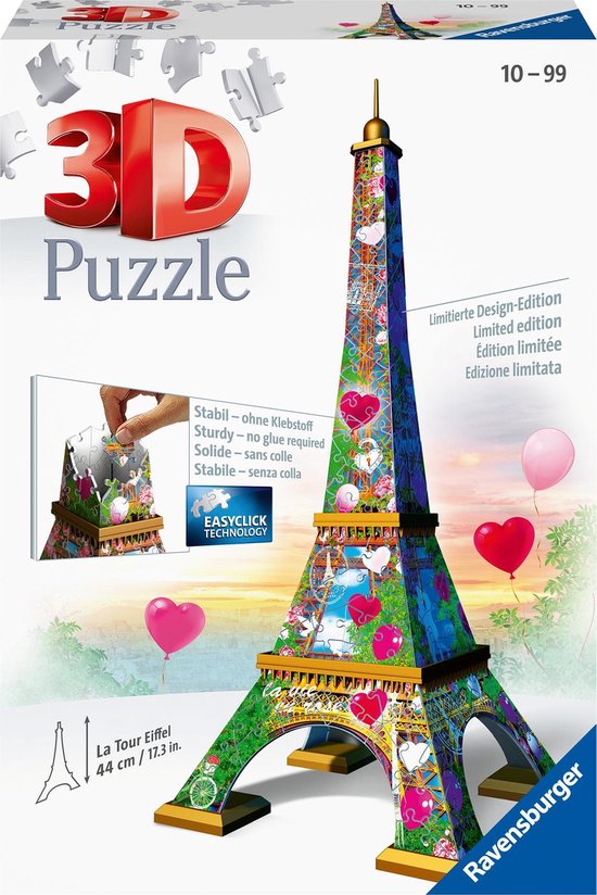 Ravensburger Puzzel 3D Eiffeltoren Love Edition