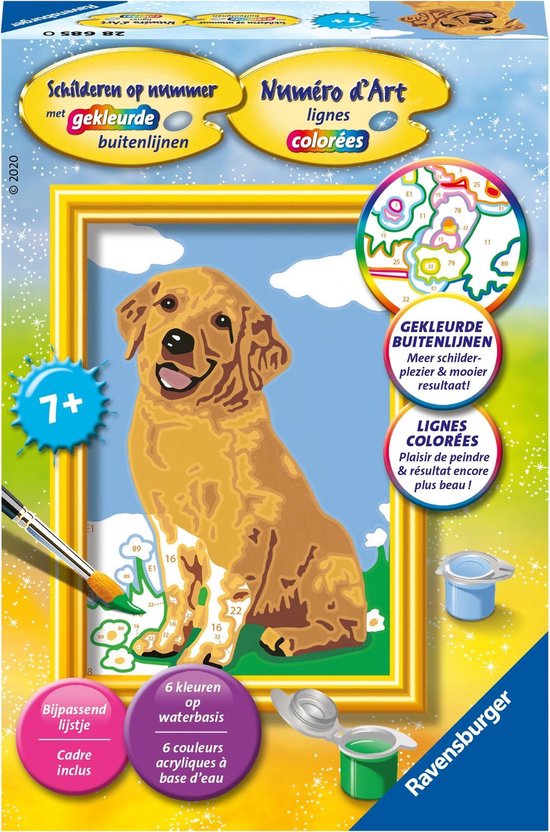 Ravensburger Schilder Op Nummer Lieve Puppy