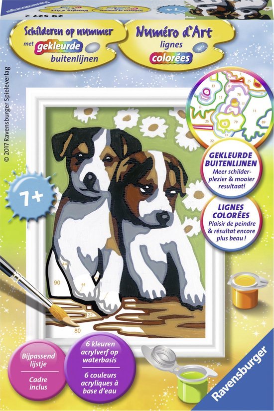 Ravensburger Schilderen Op Nummer Schattige Puppies