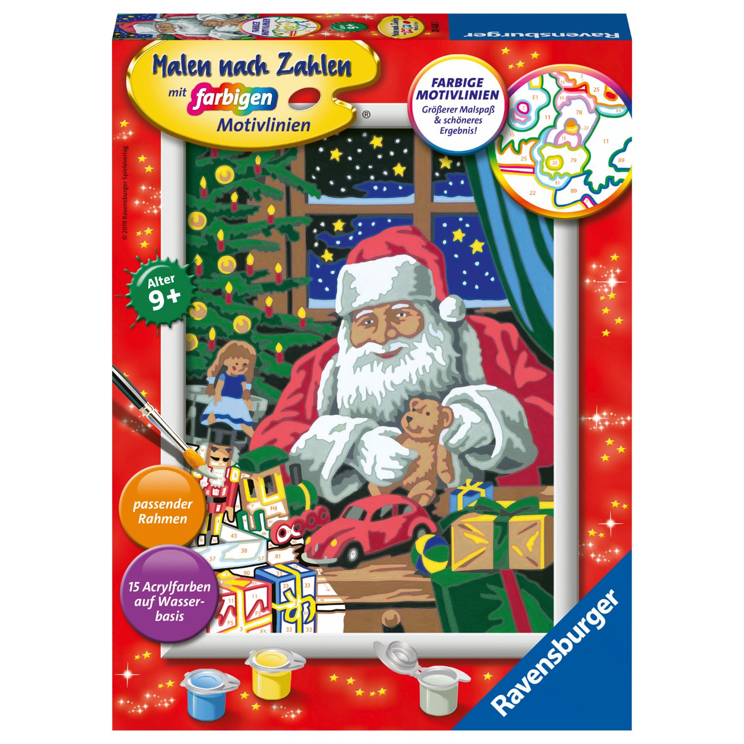 Ravensburger Schilder Op Nummer Kerstman Kerstwerkplaats