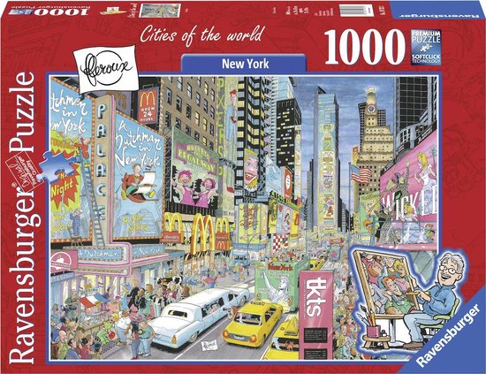 Ravensburger Puzzel Fleroux - New York, Cities Of The World 1000 Stukjes