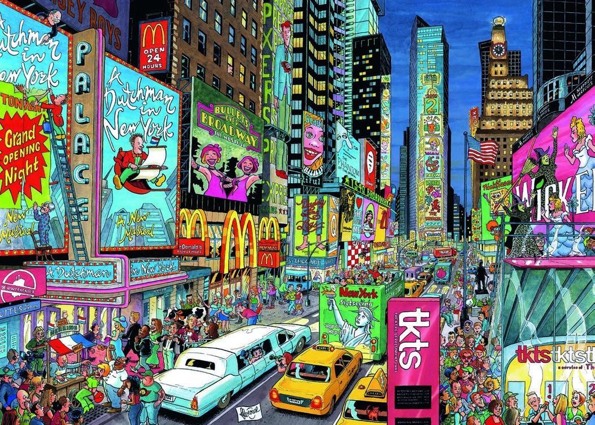 Ravensburger Puzzel Fleroux - New York, Cities Of The World 1000 Stukjes