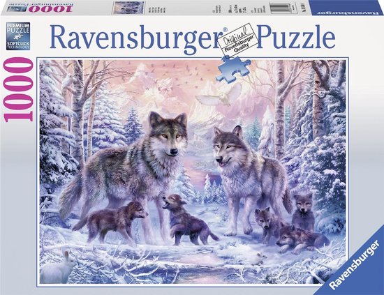 Ravensburger Puzzel Artische Wolven 1000 stukjes