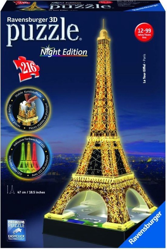 Ravensburger 3D Puzzel Eiffeltoren Bij Nacht